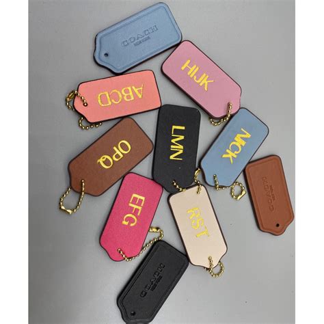 coach custom bag tag